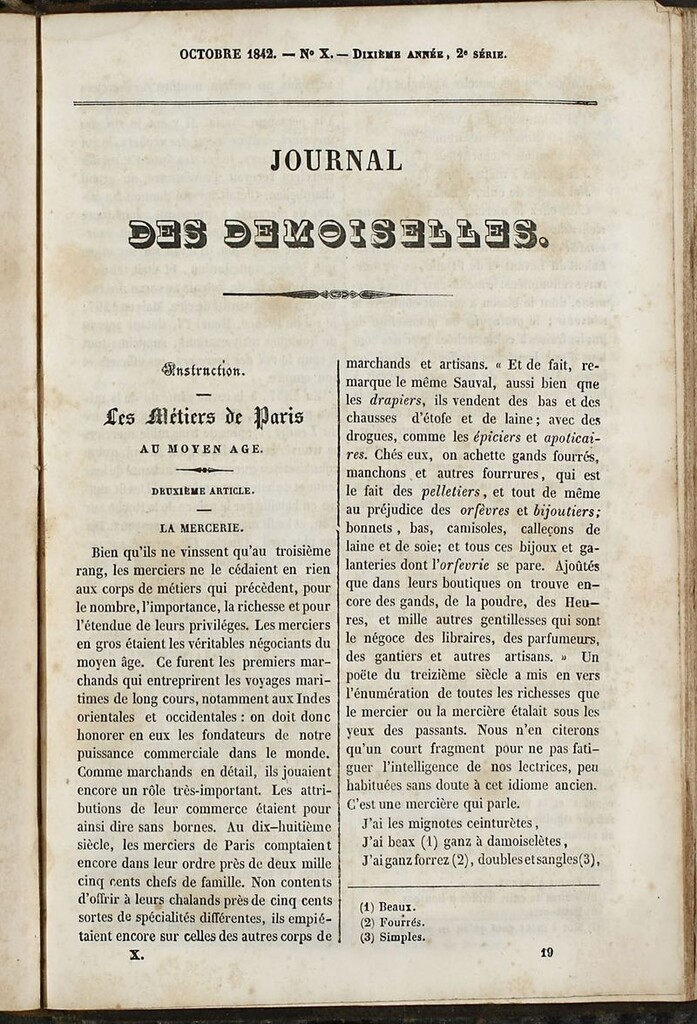 Miniatura de Journal des Demoiselles. 15 de Octubre de 1842