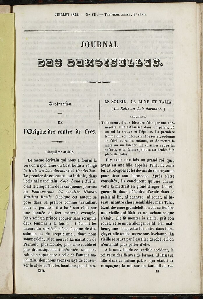 Miniatura de Journal des Demoiselles. 15 de Julio de 1845