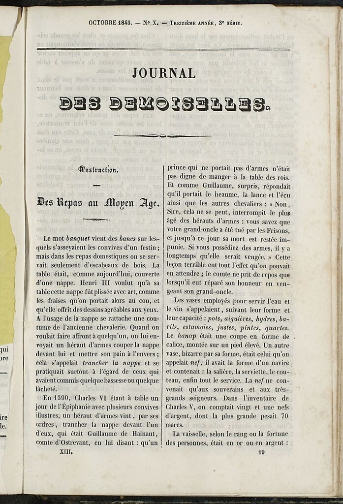 Miniatura de Journal des Demoiselles. 15 de Octubre de 1845