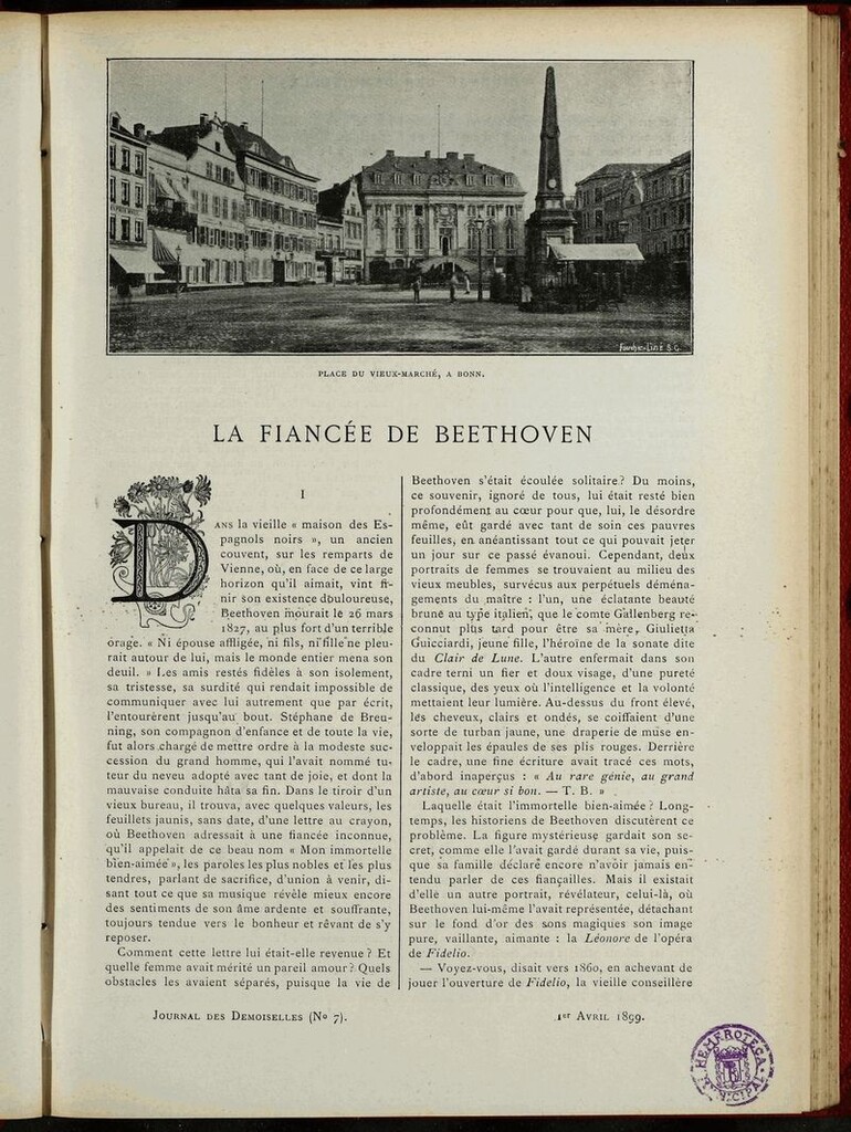 Miniatura de Journal des Demoiselles. 1 de Abril de 1899