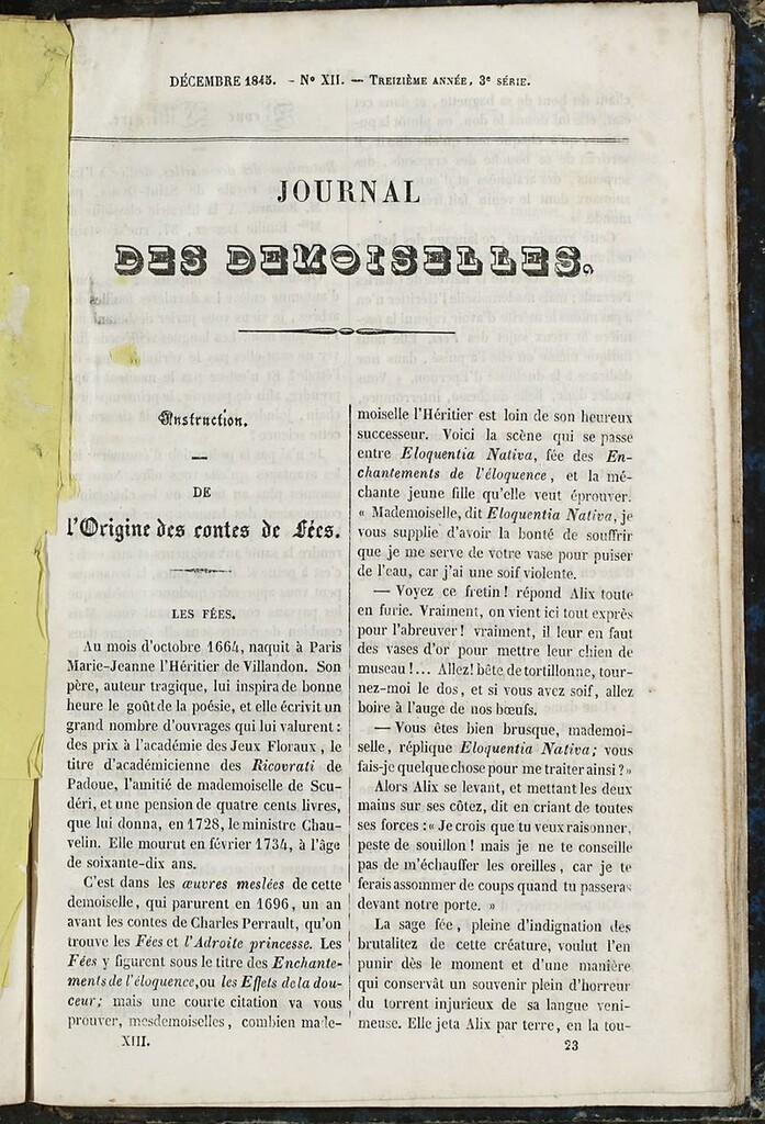 Miniatura de Journal des Demoiselles. 15 de Diciembre de 1845