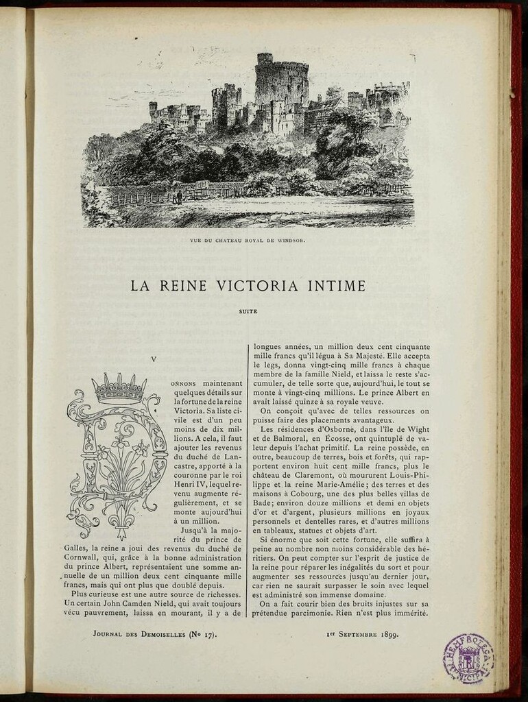 Miniatura de Journal des Demoiselles. 1 de Septiembre de 1899