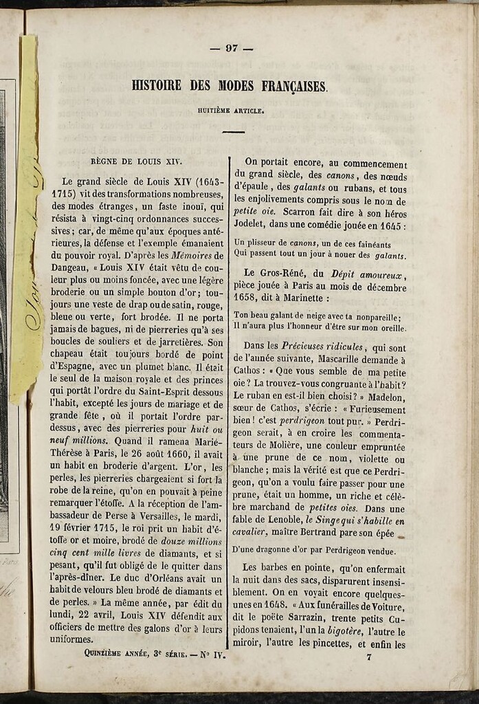 Miniatura de Journal des Demoiselles. 15 de Abril de 1847