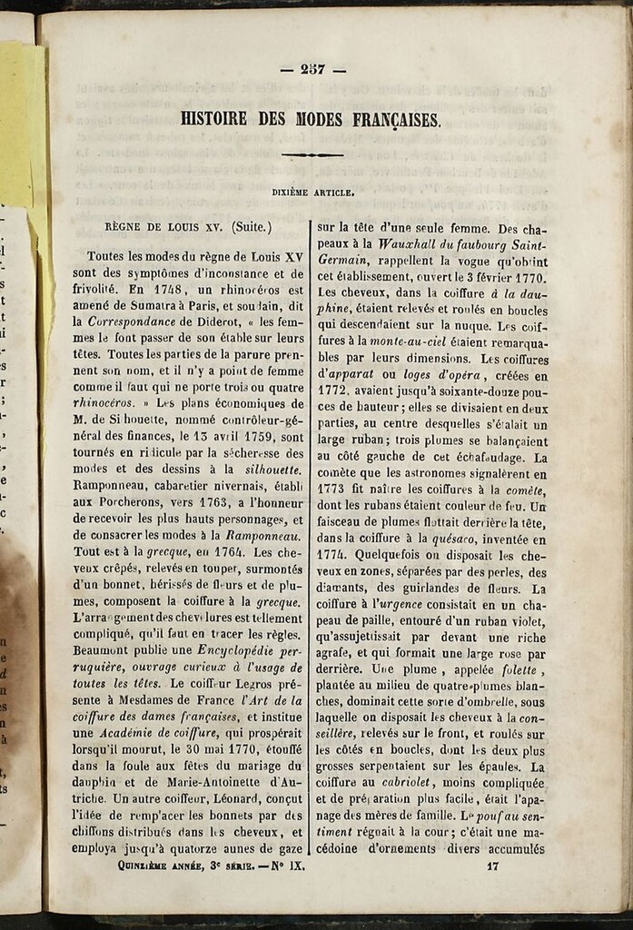 Miniatura de Journal des Demoiselles. 15 de Septiembre de 1847