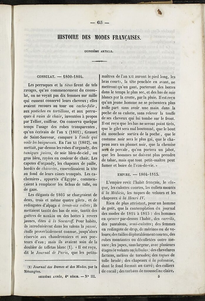 Miniatura de Journal des Demoiselles. 15 de Marzo de 1848