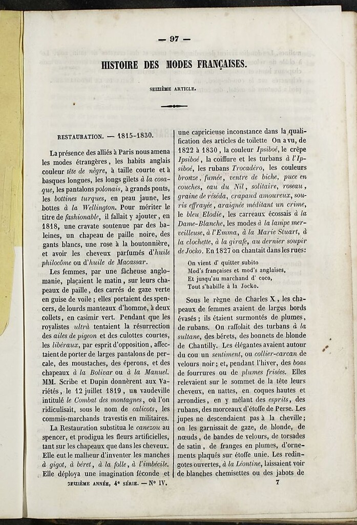 Miniatura de Journal des Demoiselles. 15 de Abril de 1848