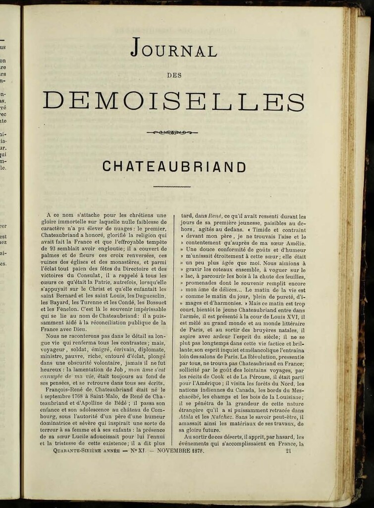 Miniatura de Journal des Demoiselles de noviembre de 1878
