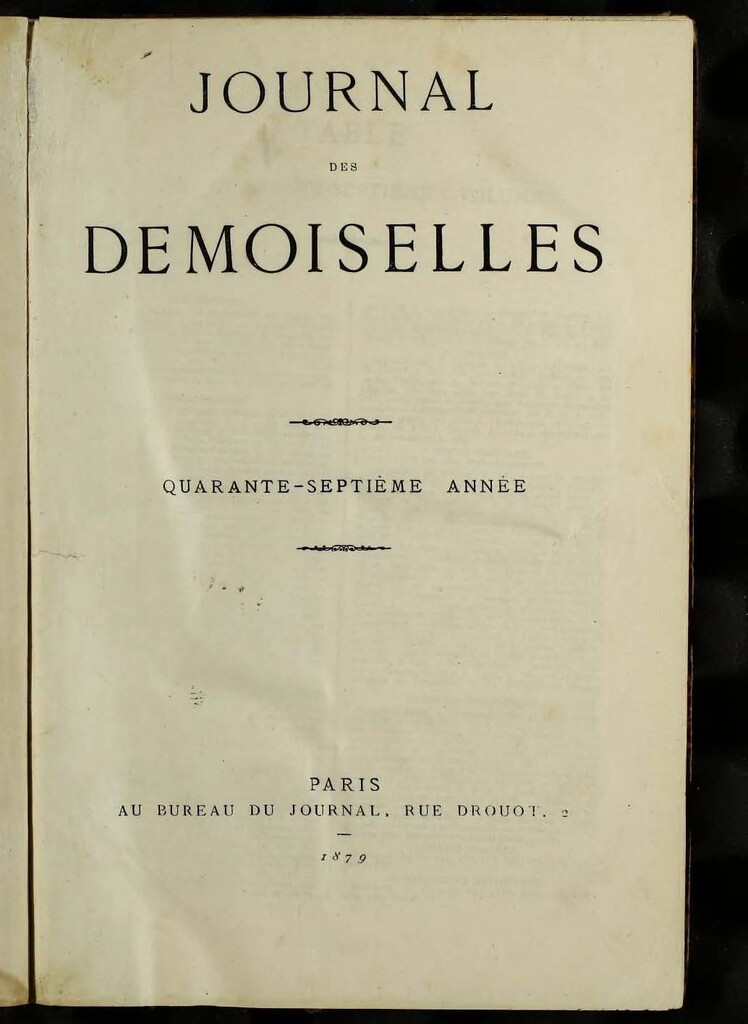 Miniatura de Journal des Demoiselles de enero de 1879