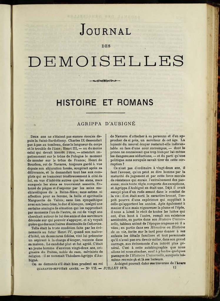 Miniatura de Journal des Demoiselles de julio de 1879