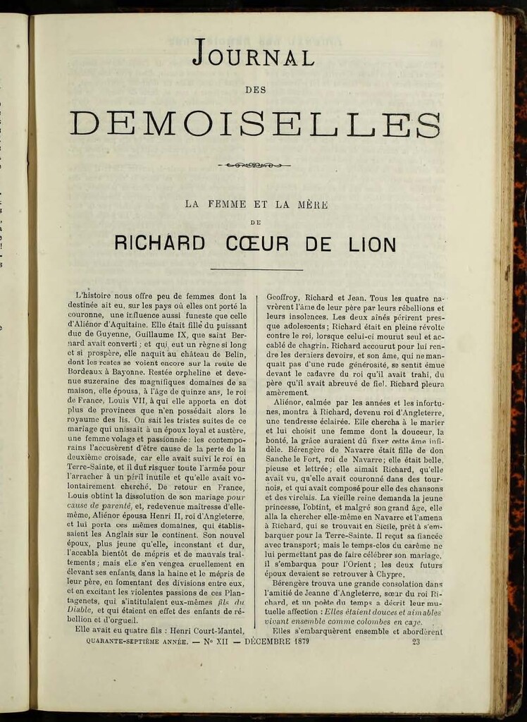 Miniatura de Journal des Demoiselles de diciembre de 1879