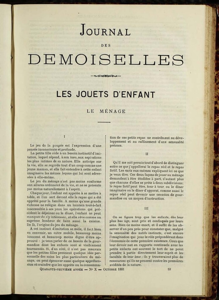 Miniatura de Journal des Demoiselles de octubre de 1881