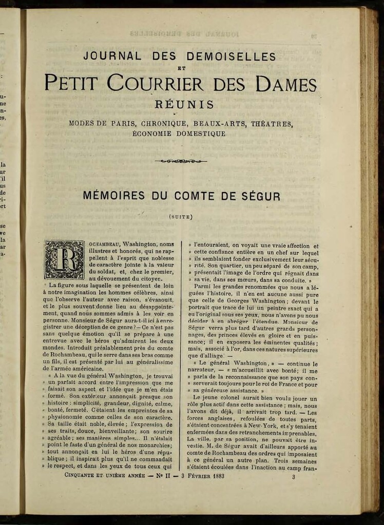 Miniatura de Journal des Demoiselles de febrero de 1883