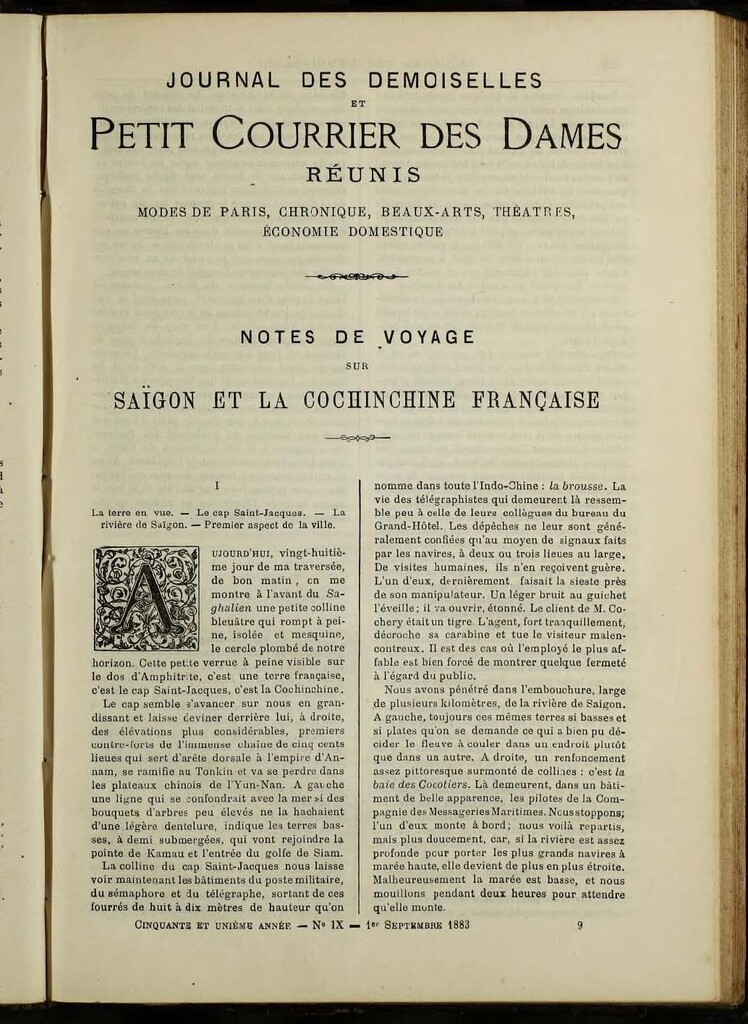 Miniatura de Journal des Demoiselles de septiembre de 1883
