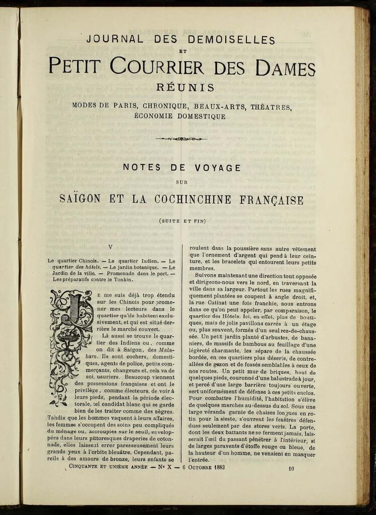 Miniatura de Journal des Demoiselles de octubre de 1883