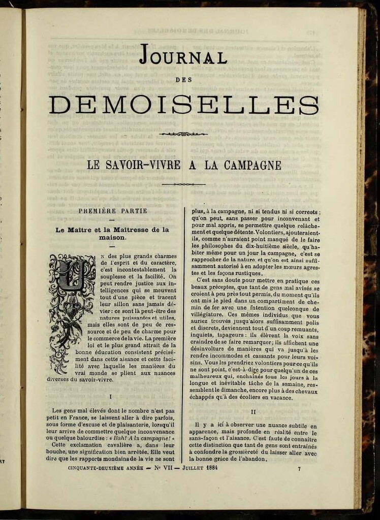 Miniatura de Journal des Demoiselles de julio de 1884