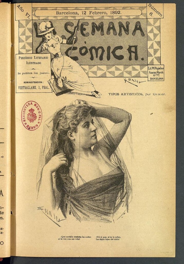 Miniatura de La Semana Cómica del 12 de febrero de 1892, nº 6
