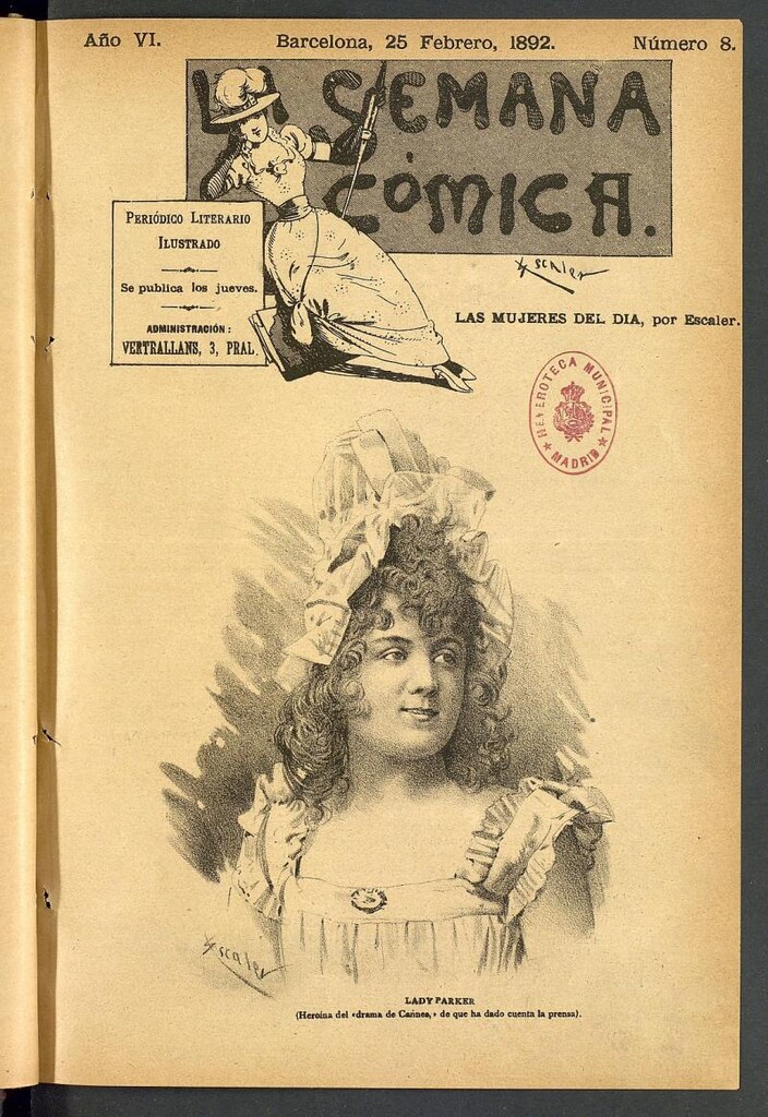 Miniatura de La Semana Cómica del 25 de febrero de 1892, nº 8