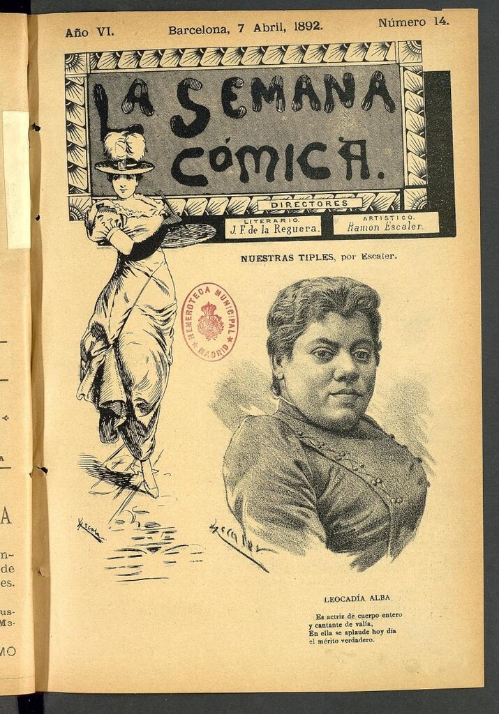 Miniatura de La Semana Cómica del 7 de abril de 1892, nº 14