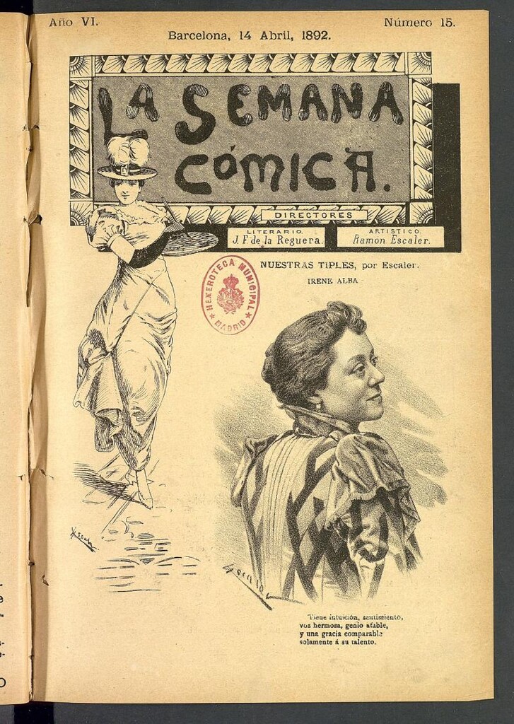 Miniatura de La Semana Cómica del 14 de abril de 1892, nº 15