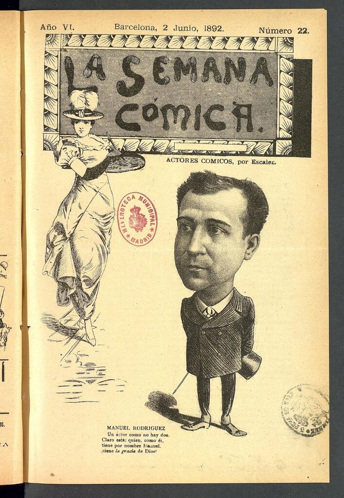 Miniatura de La Semana Cómica del 2 de junio de 1892, nº 22