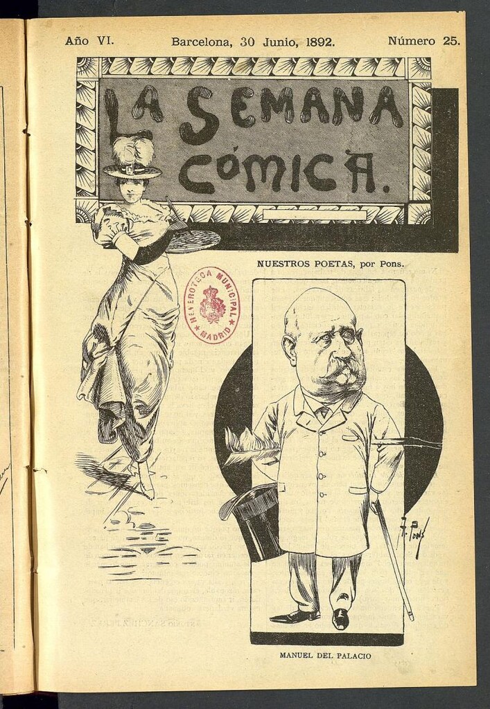Miniatura de La Semana Cómica del 30 de junio de 1892, nº 25