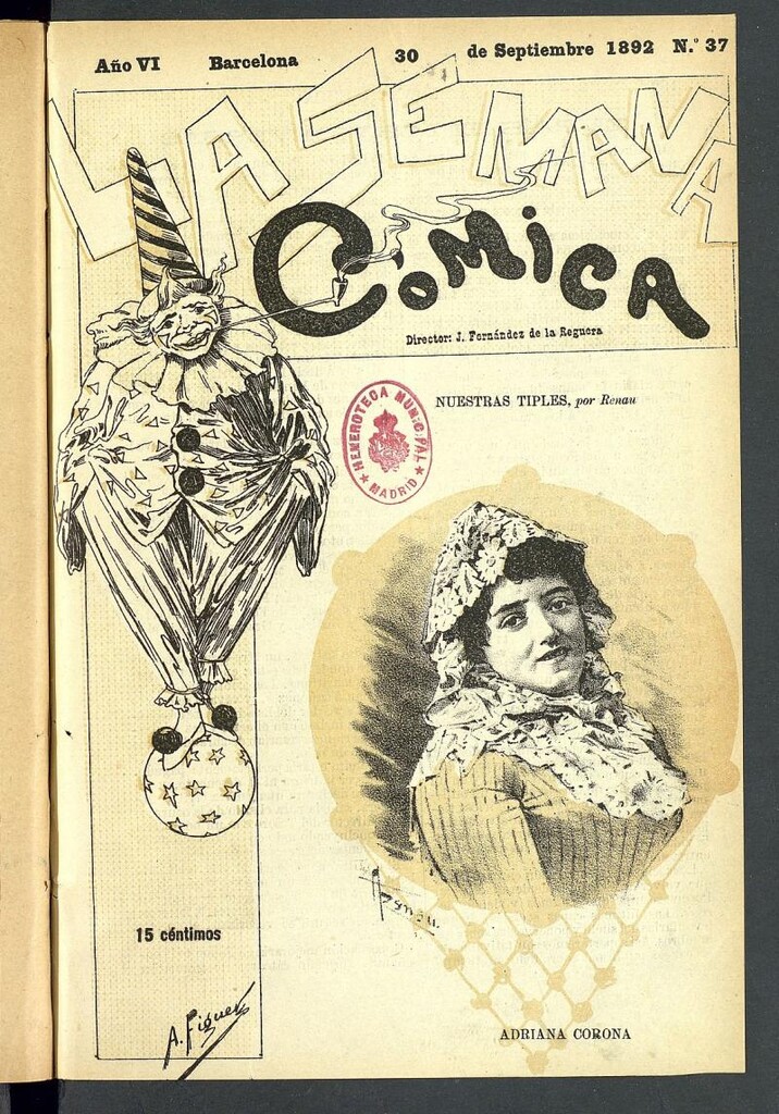 Miniatura de La Semana Cómica del 30 de septiembre de 1892, nº 37