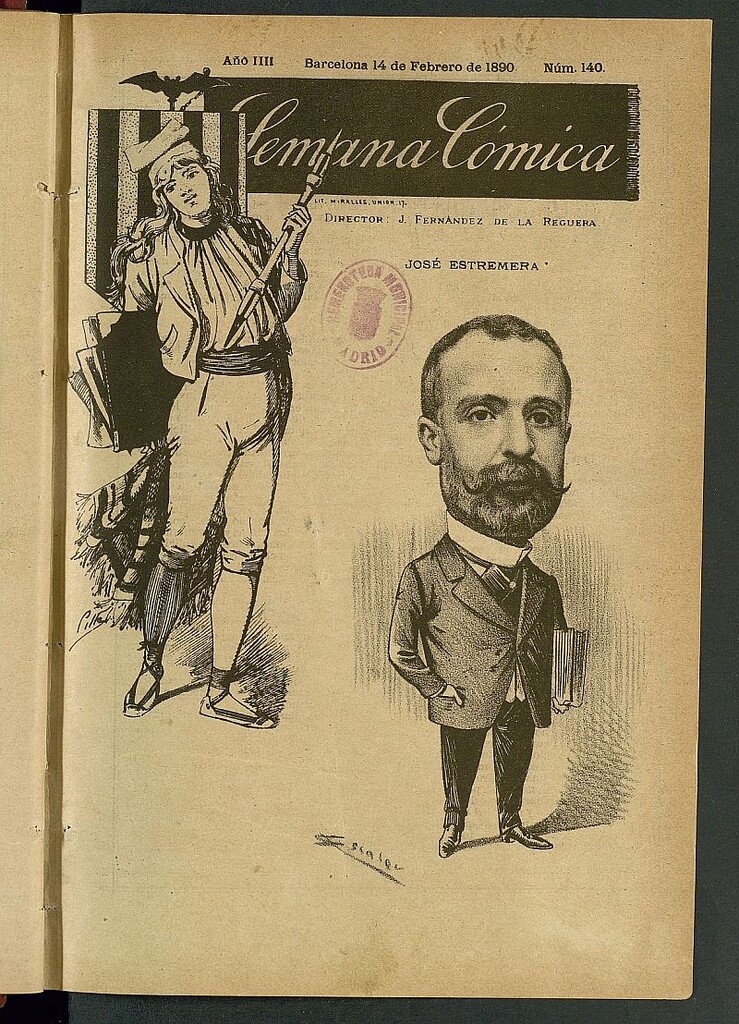Miniatura de La Semana Cómica del 14 de febrero de 1890, nº 140