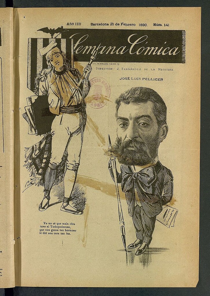 Miniatura de La Semana Cómica del 21 de febrero de 1890, nº 141
