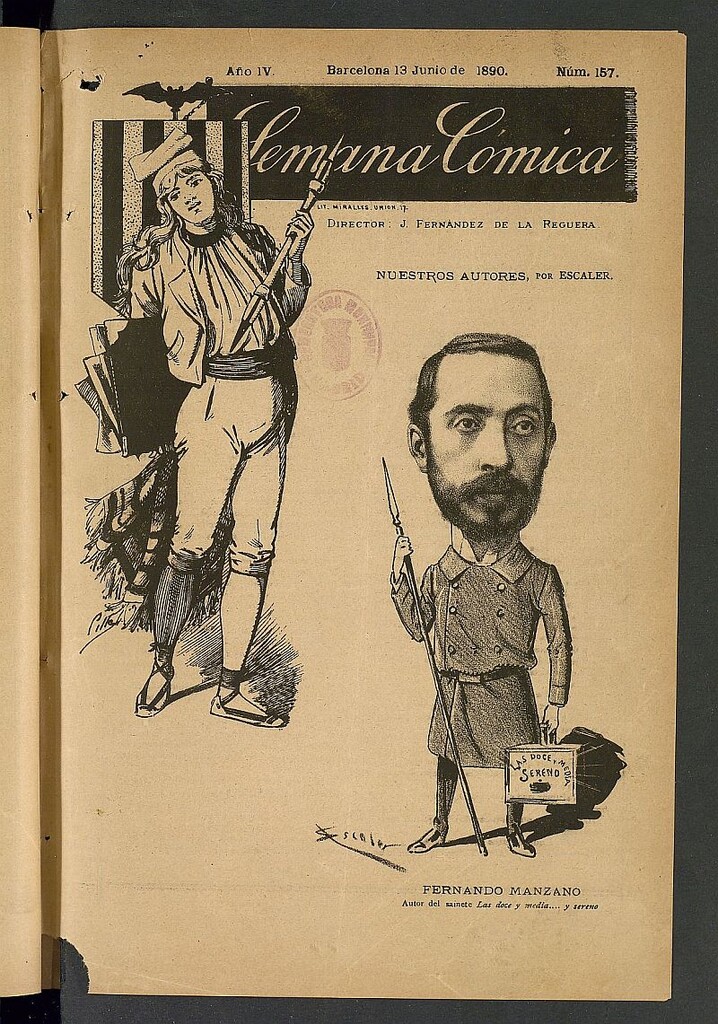 Miniatura de La Semana Cómica del 13 de junio de 1890, nº 157