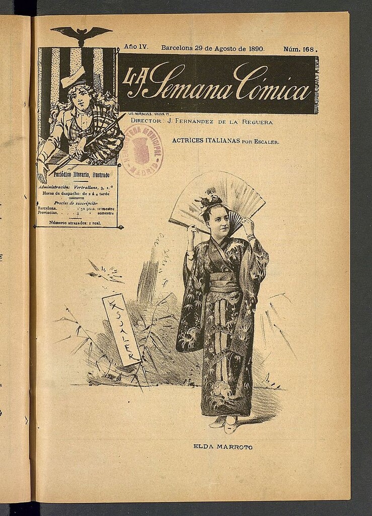 Miniatura de La Semana Cómica del 29 de agosto de 1890, nº 168