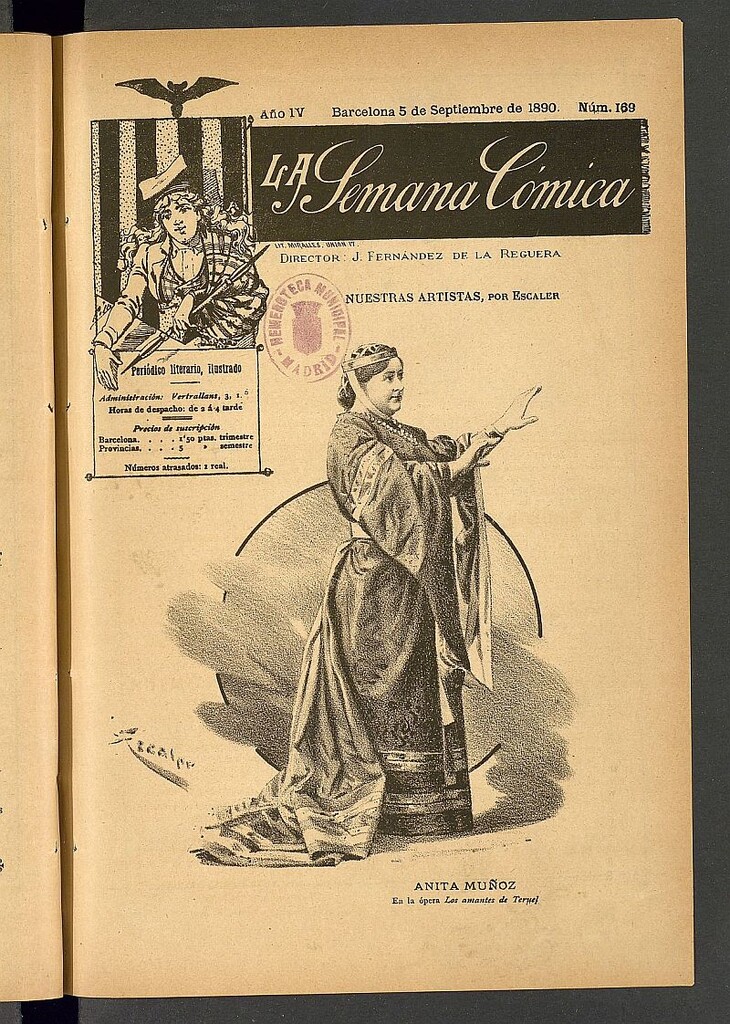 Miniatura de La Semana Cómica del 5 de septiembre de 1890, nº 169