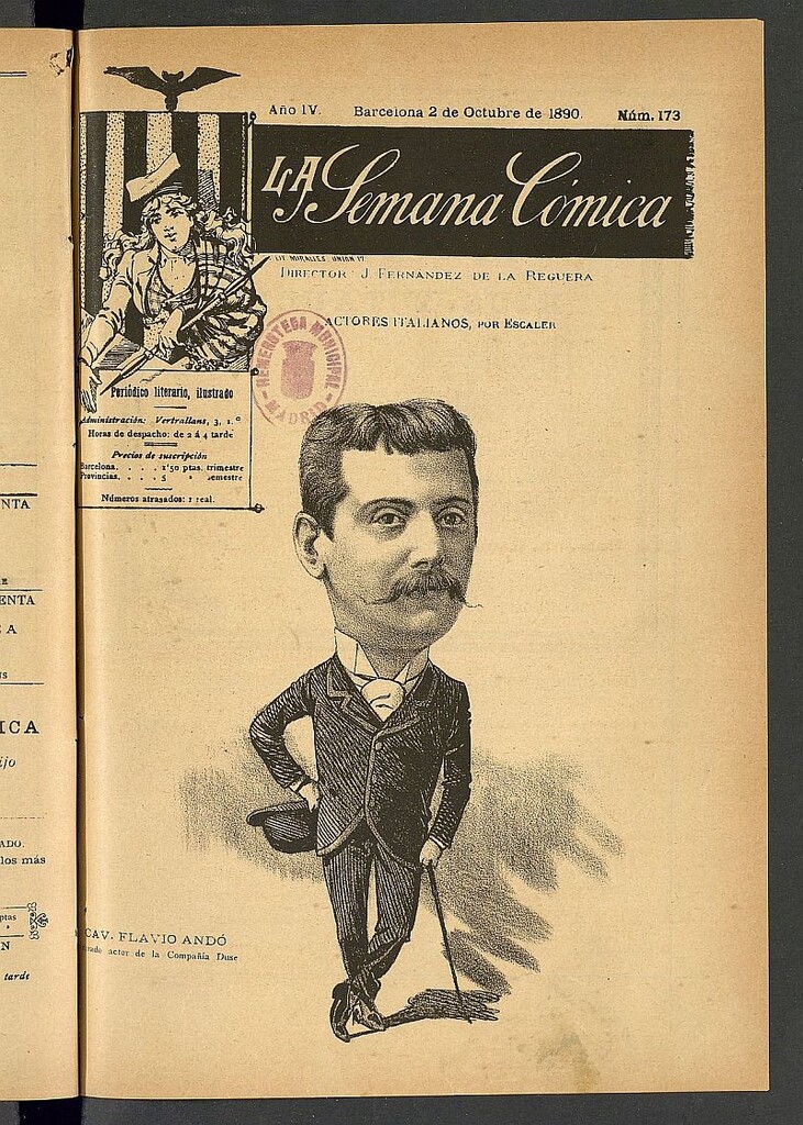 Miniatura de La Semana Cómica del 2 de octubre de 1890, nº 173