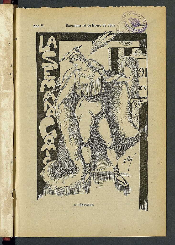 Miniatura de La Semana Cómica del 16 de enero de 1891, nº 1