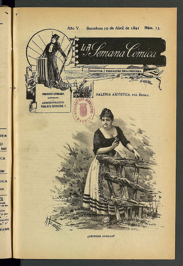 Miniatura de La Semana Cómica del 10 de abril de 1891, nº 13