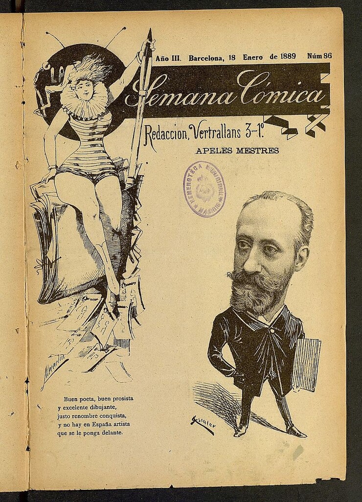 Miniatura de La Semana Cómica del 18 de enero de 1889, nº 86