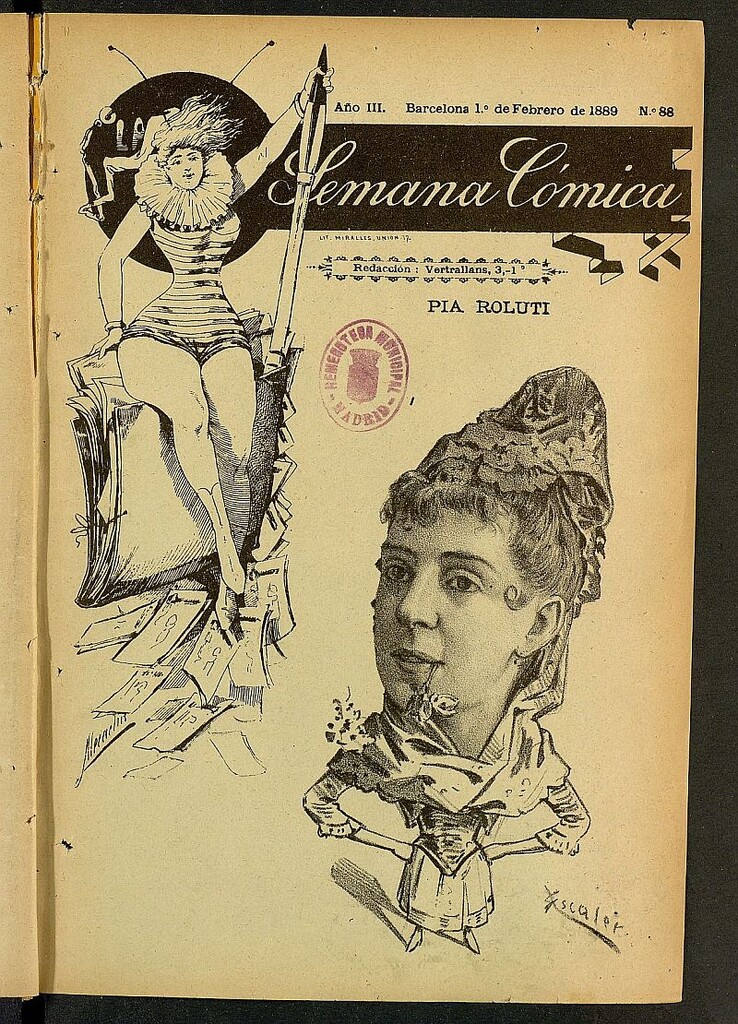 Miniatura de La Semana Cómica del 1 de febrero de 1889, nº 88