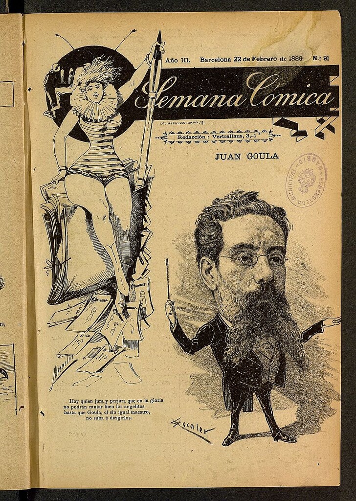 Miniatura de La Semana Cómica del 22 de febrero de 1889, nº 91