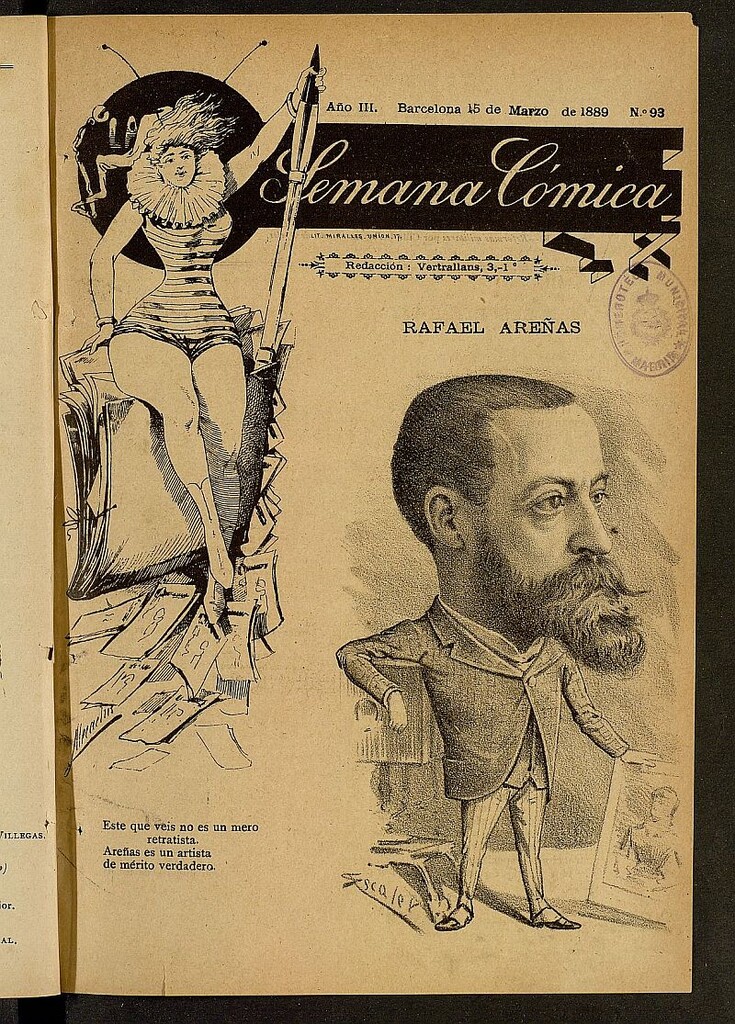 Miniatura de La Semana Cómica del 15 de marzo de 1889, nº 93