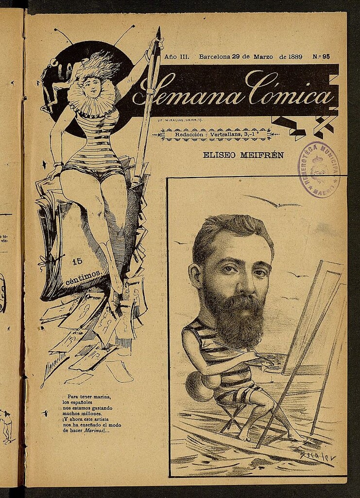 Miniatura de La Semana Cómica del 29 de marzo de 1889, nº 95