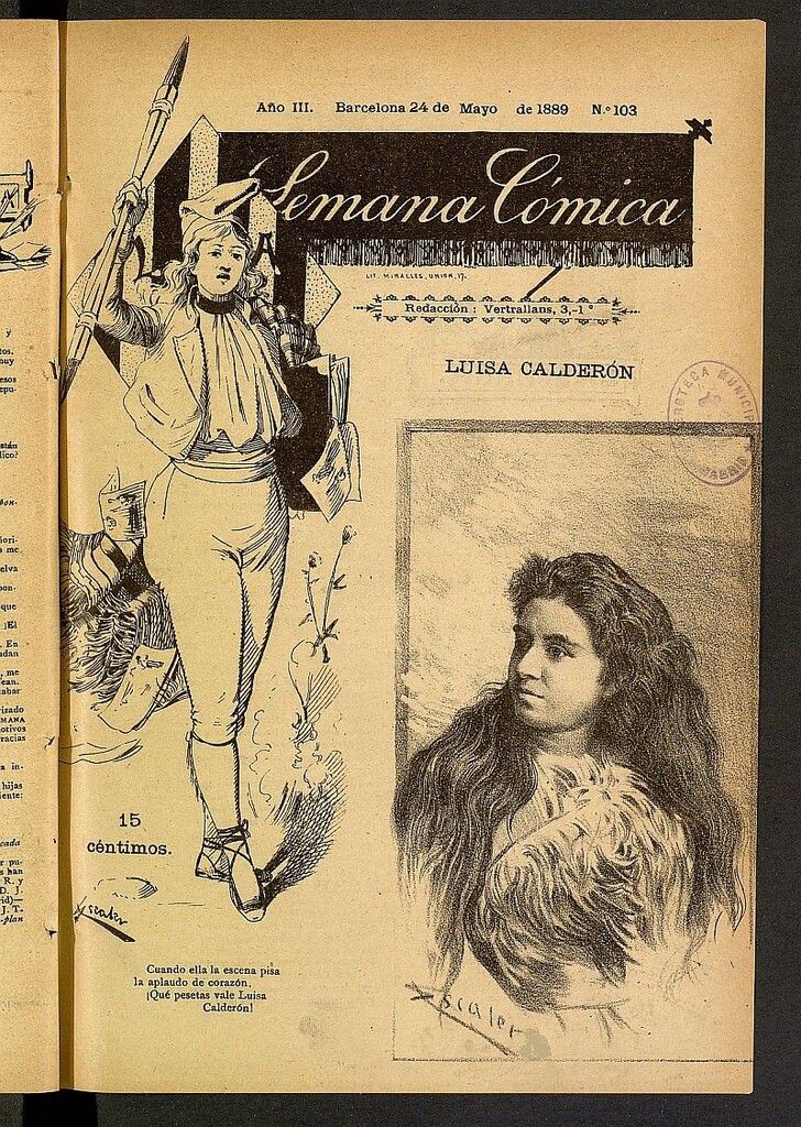 Miniatura de La Semana Cómica del 24 de mayo de 1889, nº 103