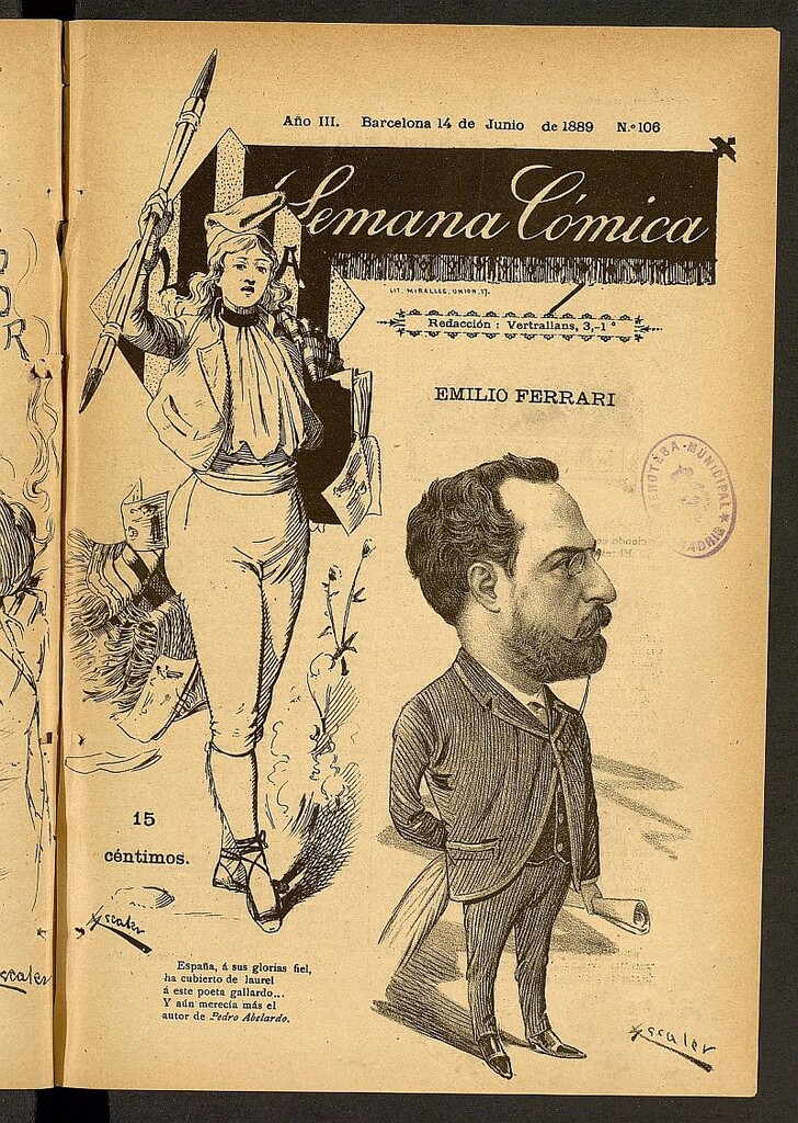 Miniatura de La Semana Cómica del 14 de junio de 1889, nº 106