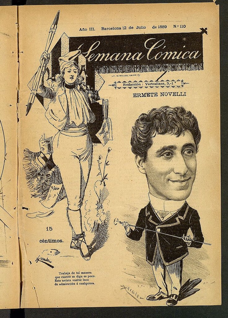 Miniatura de La Semana Cómica del 12 de julio de 1889, nº 110