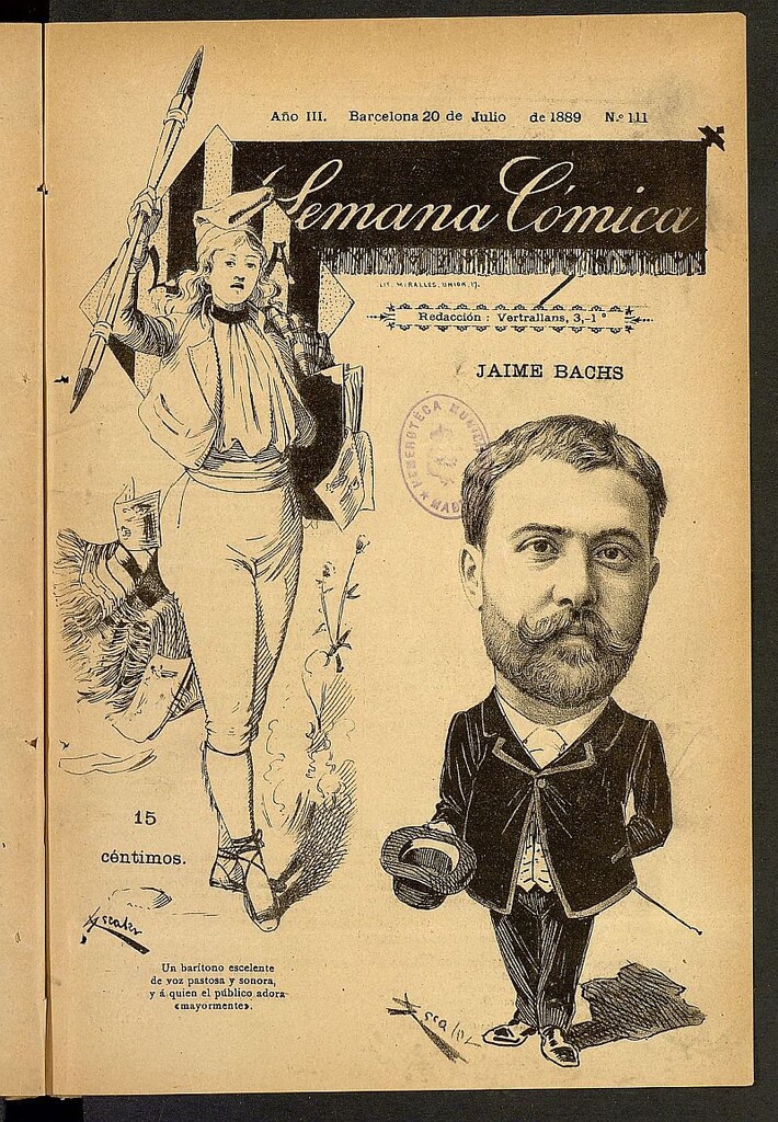 Miniatura de La Semana Cómica del 20 de julio de 1889, nº 111