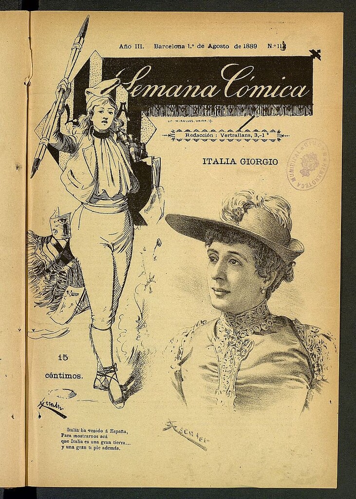 Miniatura de La Semana Cómica del 1 de agosto de 1889, nº 113