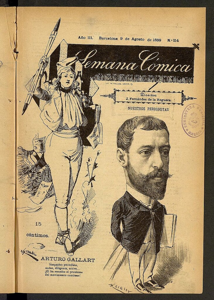 Miniatura de La Semana Cómica del 9 de agosto de 1889, nº 114