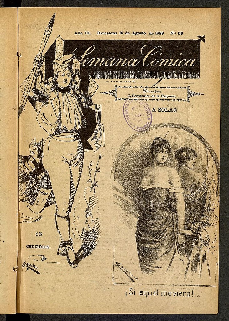Miniatura de La Semana Cómica del 16 de agosto de 1889, nº 115