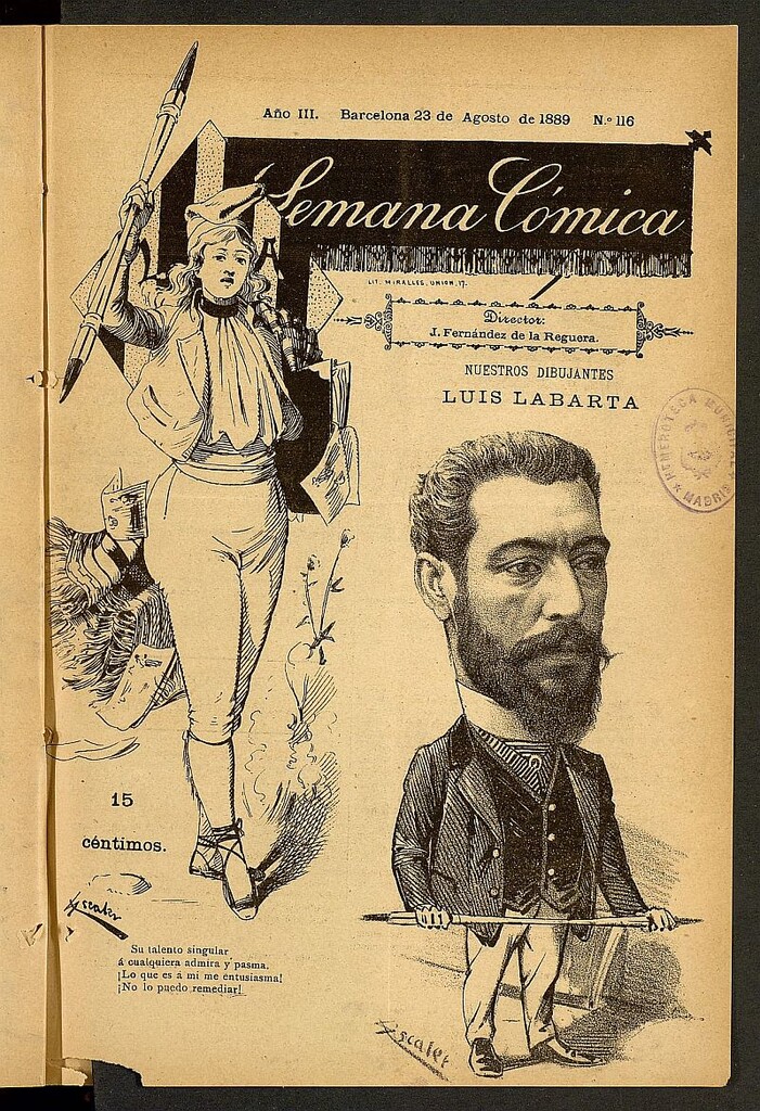 Miniatura de La Semana Cómica del 23 de agosto de 1889, nº 116