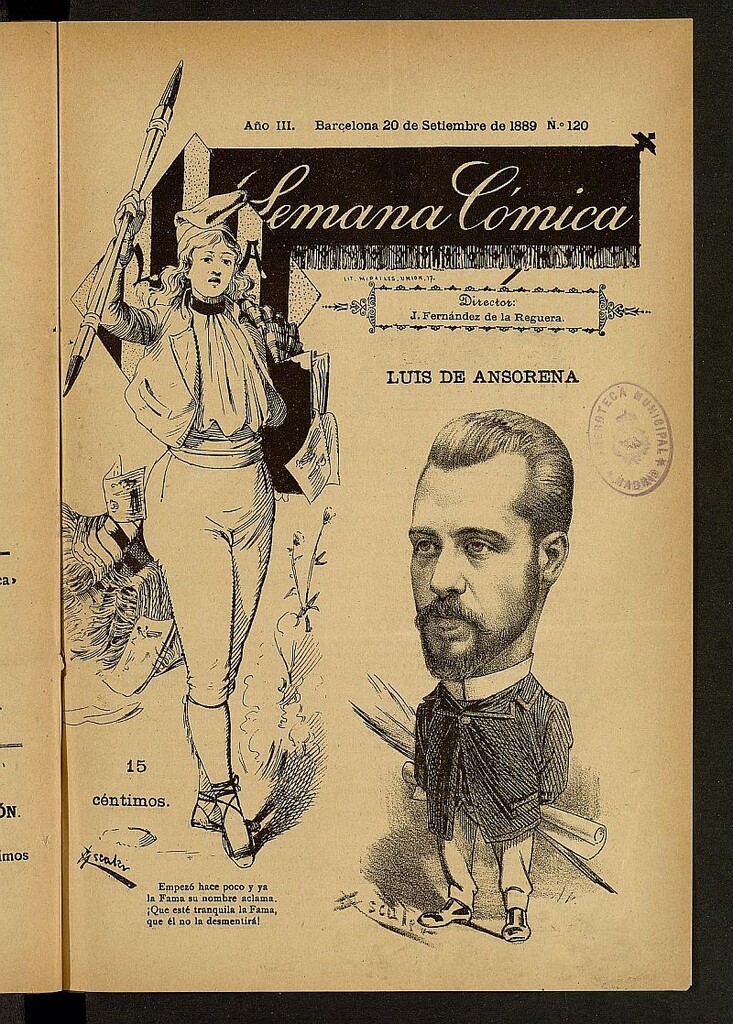 Miniatura de La Semana Cómica del 20 de septiembre de 1889, nº 120