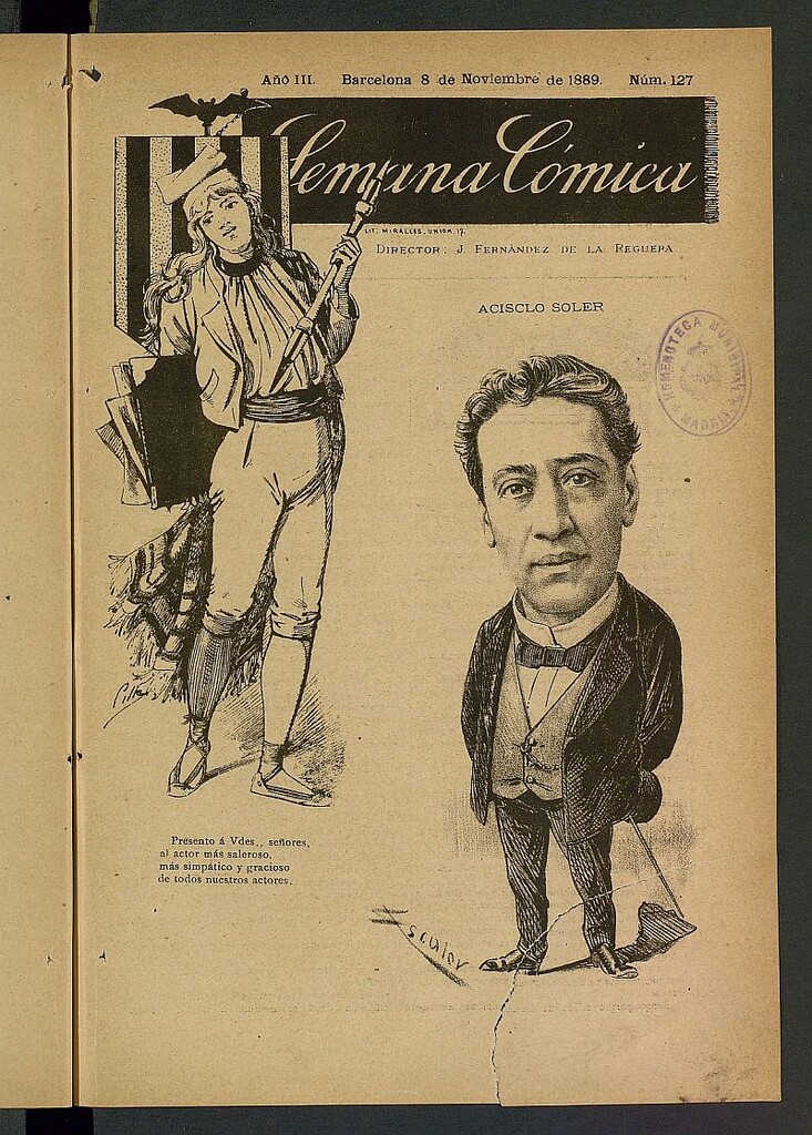 Miniatura de La Semana Cómica del 8 de noviembre de 1889, nº 127