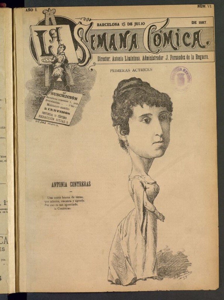 Miniatura de La Semana Cómica del 15 de julio de 1887, nº 6